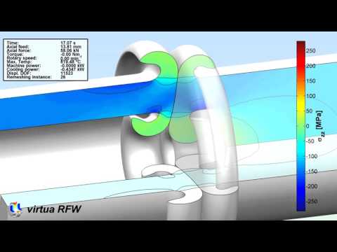 Tube-shaft friction weld with additional drilling hole; Postprocessing #6. - video from Sampro
