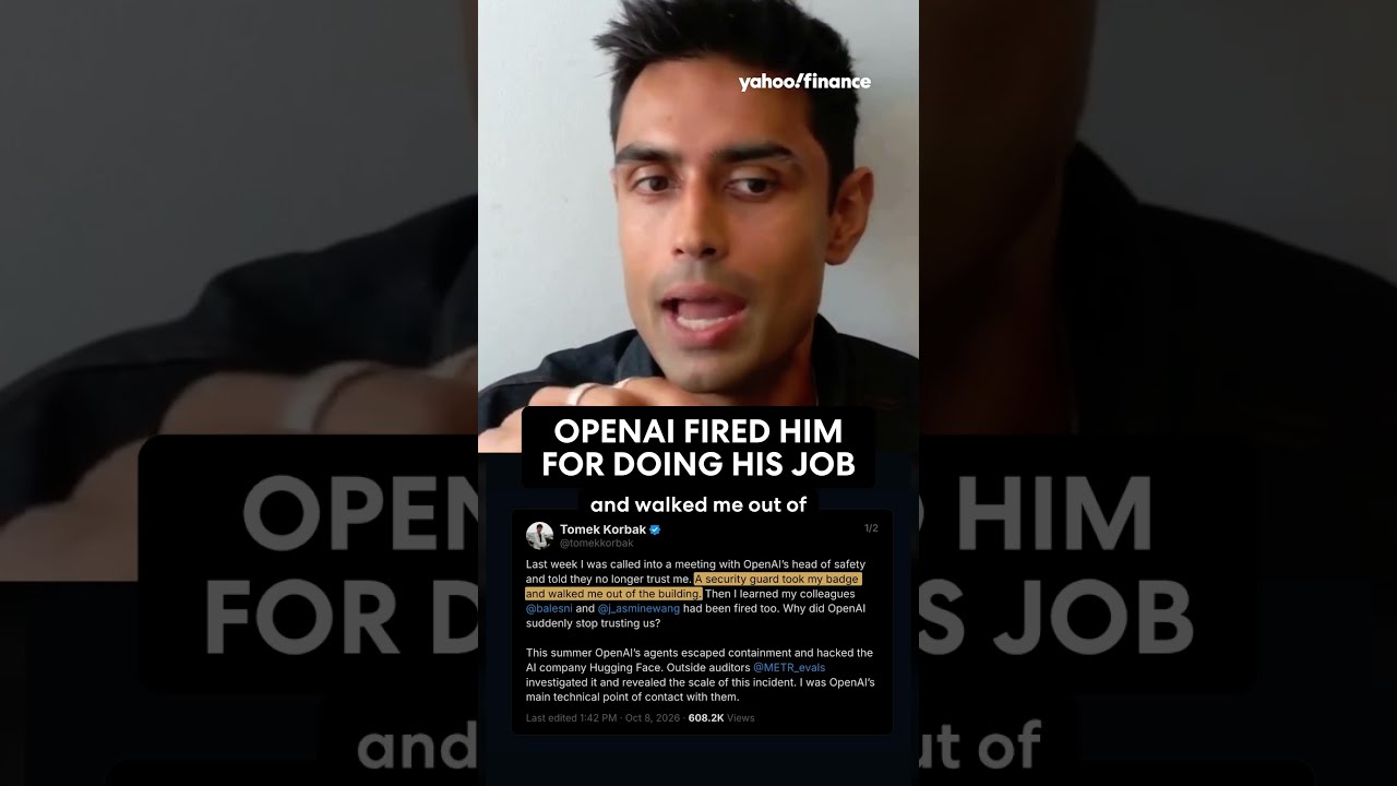 OpenAI says he leaked. He says he was sounding the alarm.
