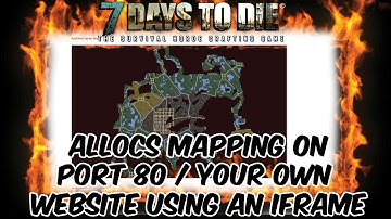 7 Days To Die Server Admin - Allocs Map, How to use the map in your own webpage