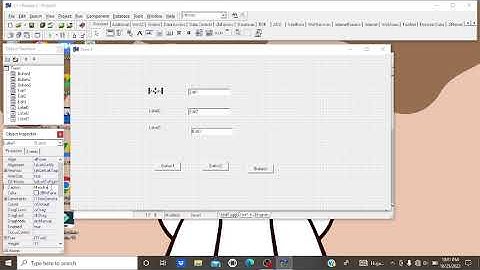 Membuat Output dengan Menekan Sebuah Tombol dan Penghitung Luas Persegi Panjang pada C++ Builder 6