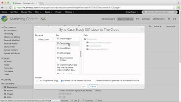 Alfresco 5.1 - Syncing content to Alfresco in the Cloud