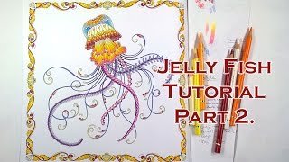 Colouring Tutorial: JellyFish in Lost Ocean. Part 2
