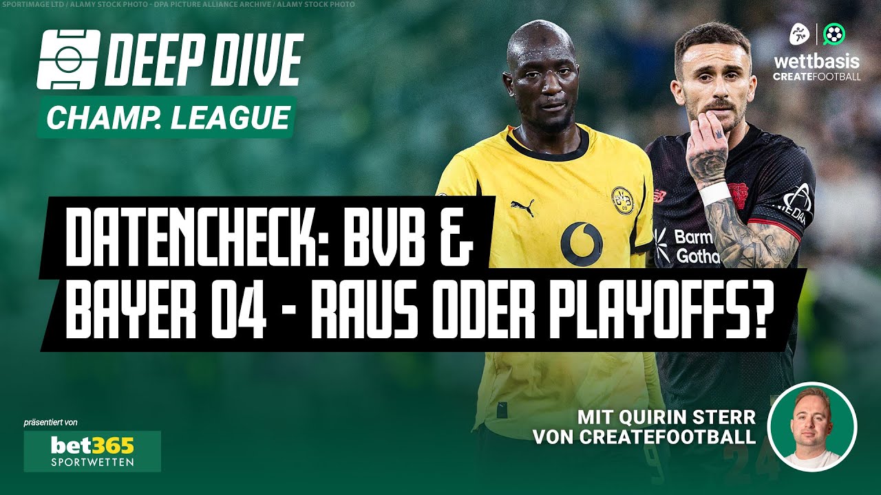 Champions League Analyse: BVB & Leverkusen zittern 😨 Das spricht für und gegen das Weiterkommen 🔎