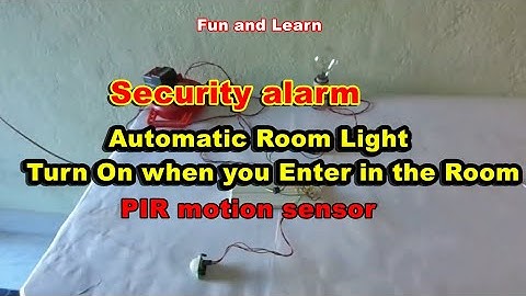PIR SENSOR Security Alarm | Automatic Room Light Controller | How to connect PIR sensor with Arduino