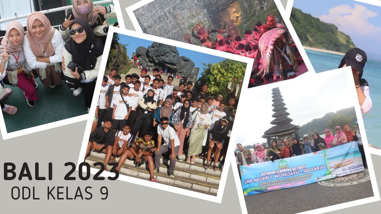 ODL KELAS 9 SMPN 1 WONOAYU || GOES TO BALI || PIA VERSION