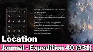(#31) Journal Exp 40 (The Continent) - Clair Obscur: Expedition 33