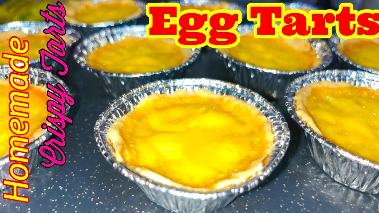 Egg Tarts ⚫️Homemade Recipe Easy, Simple, Crisp & Flaky Egg Custard