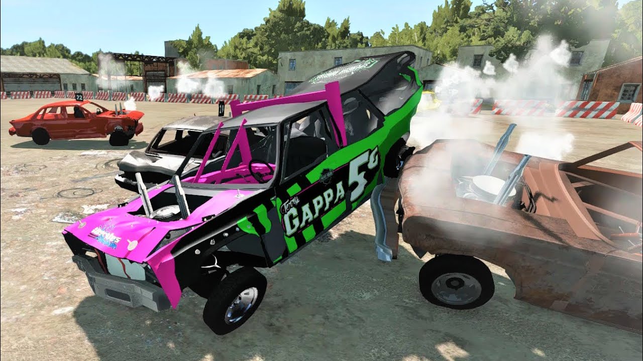 Crown Vic Wagon in demolition derby BeamNG YouTube