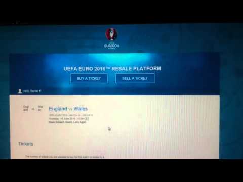 Wales v England Euro 2016 UEFA Ticket Portal (Refresh)