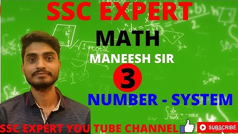 NUMBER SYSTEM CONCEPT/BEST Explanation with unit digit short tricks By MANEESH DUBEY SIR(SSC EXPERT)