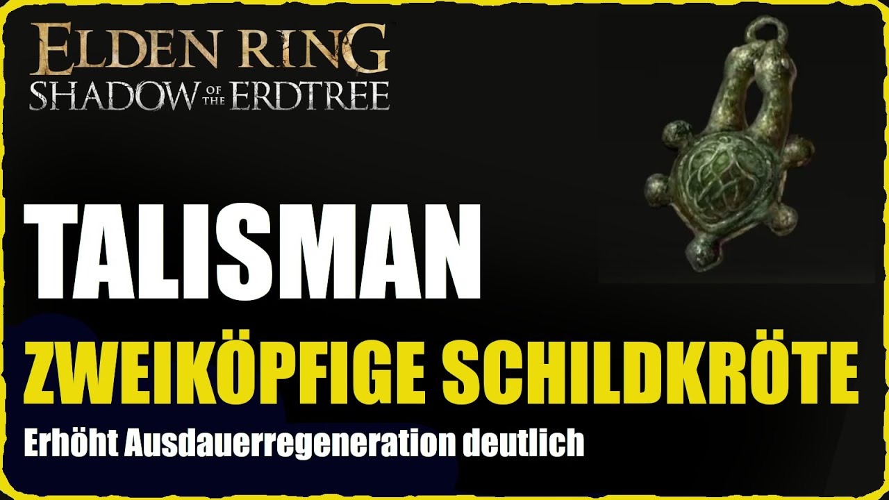 Zweiköpfiger Schildkrötentalisman finden Elden Ring DLC Shadow of the Erdtree Ausdauer Talisman