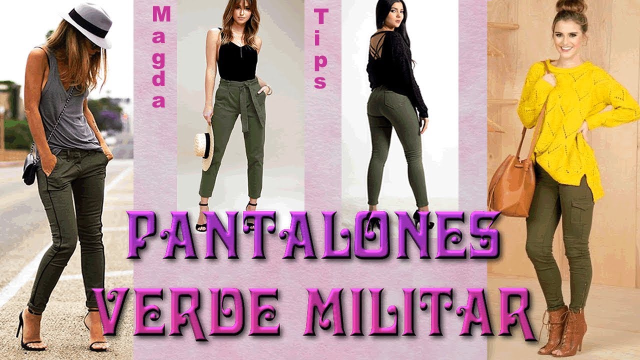 Pantalones Verde Militar - YouTube