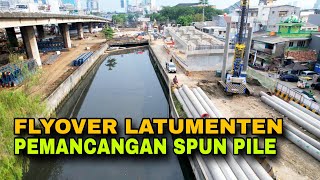 PROGRESS PEMBANGUNAN FLYOVER LATUMENTEN GROGOL, KINI TAHAP PENGECORAN PILE CAP & PEMANCANGAN