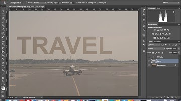 Text Transparency Effect | Photoshop tutorial  (EASY)