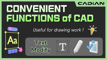 CAD(AutoCAD) Text Modify Edit / TEXTMODIFY - Convenient functions of CADian