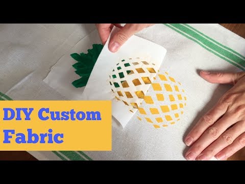 Make Your Own Custom Fabric with Freezer | Easy Print Project | DIY Video - YouTube