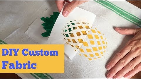 Make Your Own Custom Fabric with Freezer Paper | Easy Screen Print Project | DIY Video