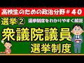【高校生のための政治・経済】衆議院議員選挙制度#40