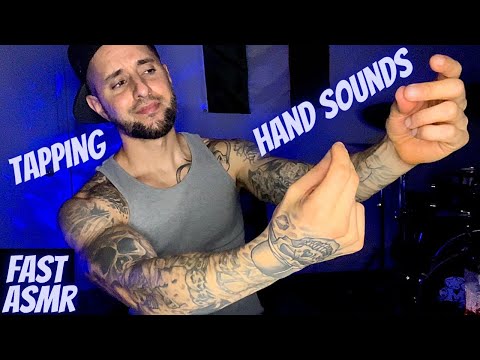 ASMR | Fast & Aggressive Hand Sounds + Tapping. (Whispers + Soft Speaking)