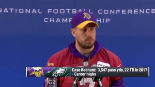 Case Keenum: Vikings have work to do against the Eagles defense | Jan 17, 2018