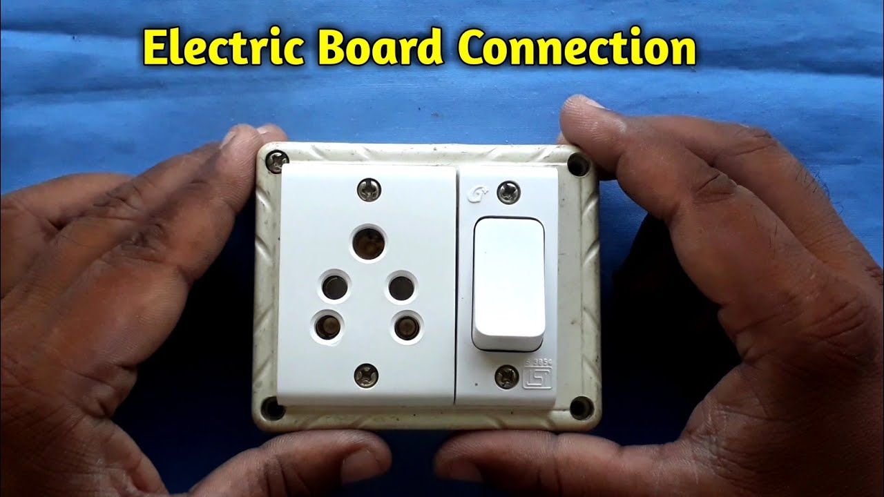 1 5pin socket or 1 switch electric board Wiring connection | Electric board connection Kaise Karen |