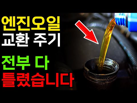 엔진오일 교환주기 정확하게 알아야 돈 아낍니다! 나도 모르게 내 차를 망가뜨리고 있었습니다