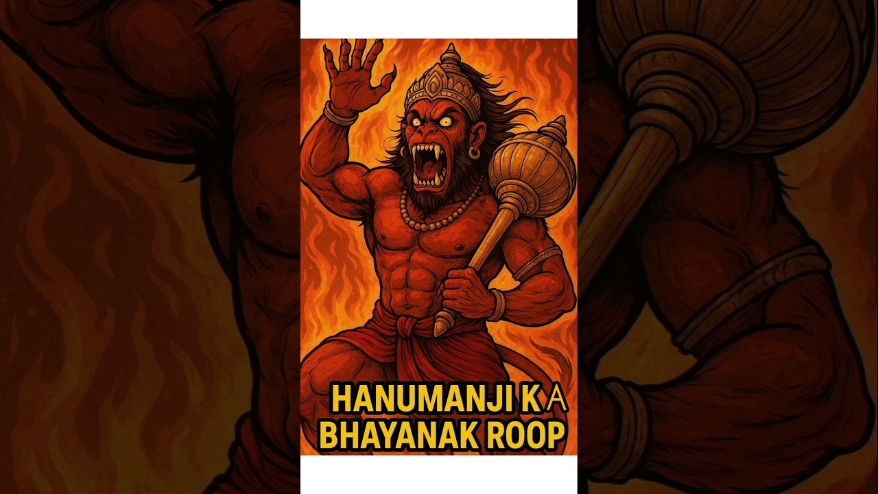 Hanumanji ka sabse bhayanak roop in mahabharat 🤯#shorts #peopleandblogs