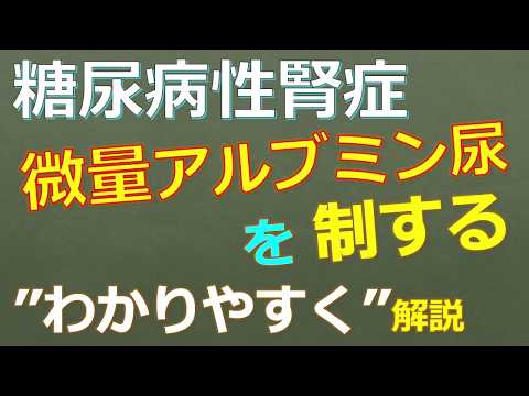 糖尿病性腎症で重要なキーワードである微量アルブミン尿について、一般素人学生がわかりやすく解説する　20200420