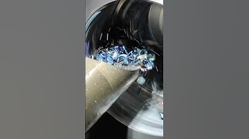 great chips from some boring jobs on metal lathe #machinist #asmr #manualmachinist #machine #chips
