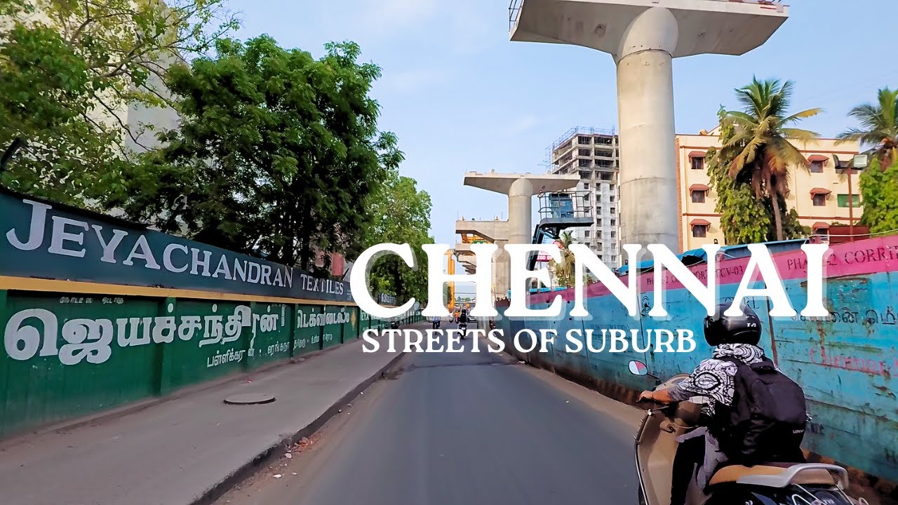 Chennai Suburb Areas | Medavakkam Drive [4K]