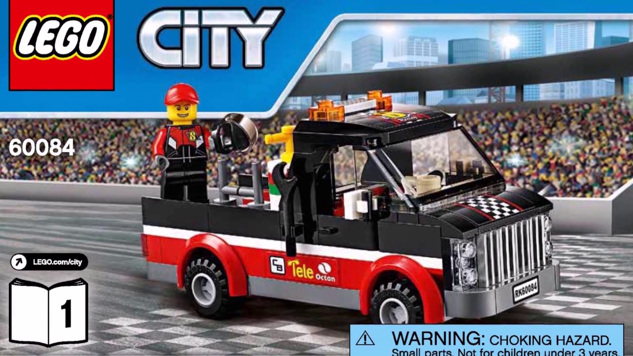 LEGO City Great Vehicles Racing Bike Transporter 60084 Instructions Book DIY 1