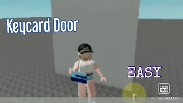 Keycard Door tutorial (Easy) | RobloxStudio