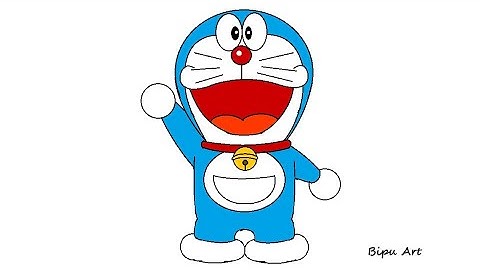 How to Draw Doraemon on ms paint | ms paint drawing | ms paint tutorial