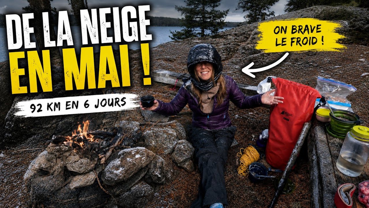 Canot-Camping dans le Parc Algonquin. ÇA COMMENCE FORT ! 🥶🌨️