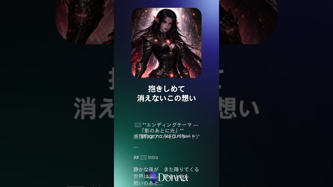 *(Kage no Ato ni Hikari • 感情的なアニメEDバラード)*