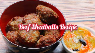 Fried Meatballs Recipe | Beef Bola Bola | How To Cook Beef Meatballs Filipino Style