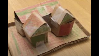 Mini Christmas House (cardboard) Tutorial!