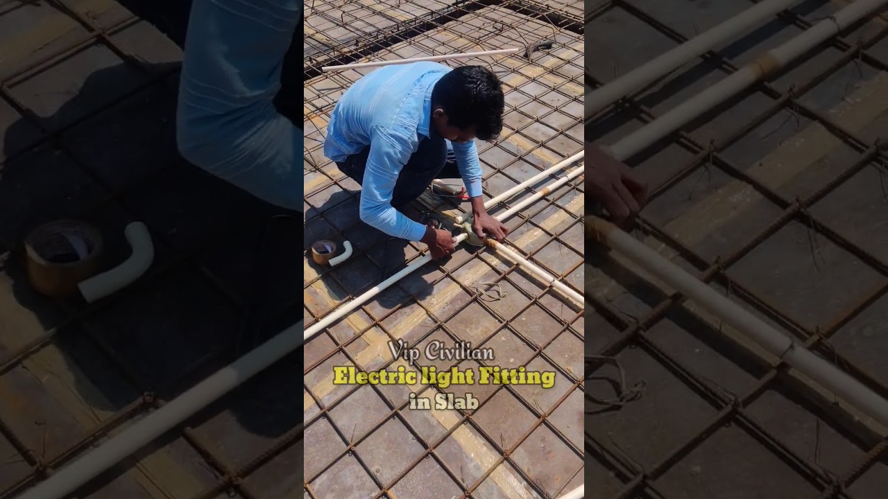 😱Concealed light and fan box fitting in slab