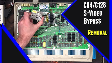 C64/C128 S-Video Bypass / RF Replacement removal