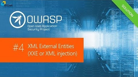 OWASP Top 10 Vulnerabilities - A4 - XML External Entities (XXE)