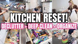 KITCHEN DECLUTTERING, DEEP CLEANING & ORGANIZING | WHOLE HOUSE DECLUTTER 2026 | TOO MUCH STUFF!
