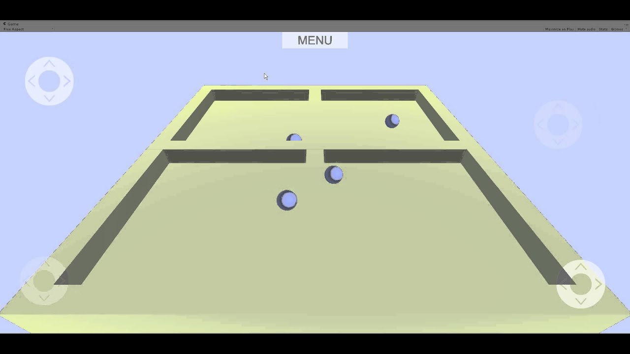 Multi-touch joy and button for Unity - YouTube