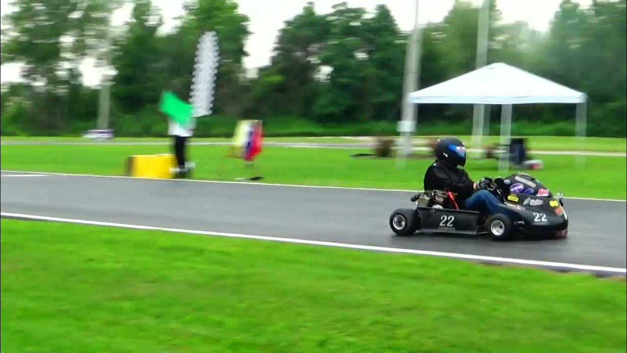 2021 VKA Quincy Vintage Briggs Flathead Kart Race 1 YouTube