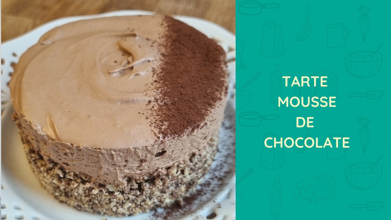 Tarte Mousse de Chocolate - sem açúcar