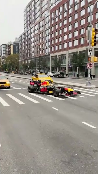 Redbull f1 car on street !