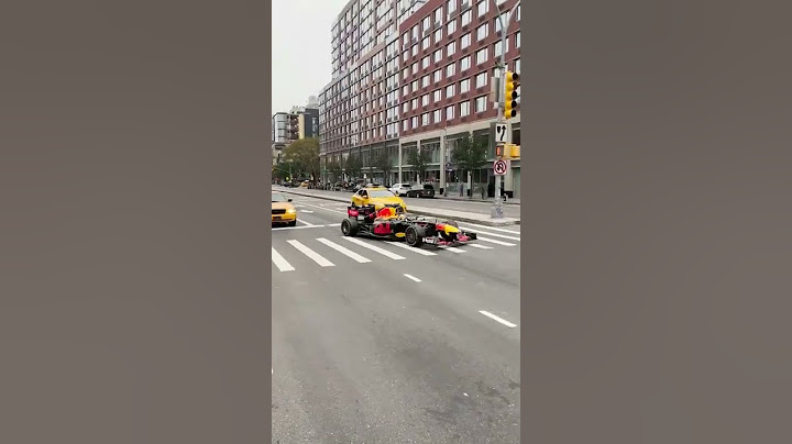 Redbull f1 car on street !