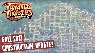 Twisted Timbers Fall 2017 Construction Update Kings Dominion (Doswell, Virginia) | BrandonBlogs