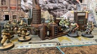 Grimdark Future Firefight Battle Report - Human Defense Force Vs Cult Gang (250 Points) S2E10