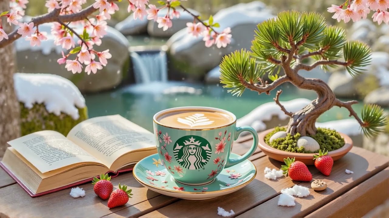 【スタバ bgm】【途中広告なし】1月のカフェで冬のジャズ音楽を聴いて目覚めましょう ❄️ スターバックスのジャズ音楽が朝の空気に静かに優しく流れていた - 効率よく作業するための優しいメロディー