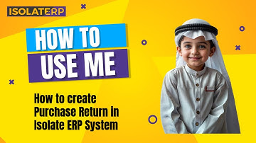 How to create Purchase Return in Isolate ERP System
